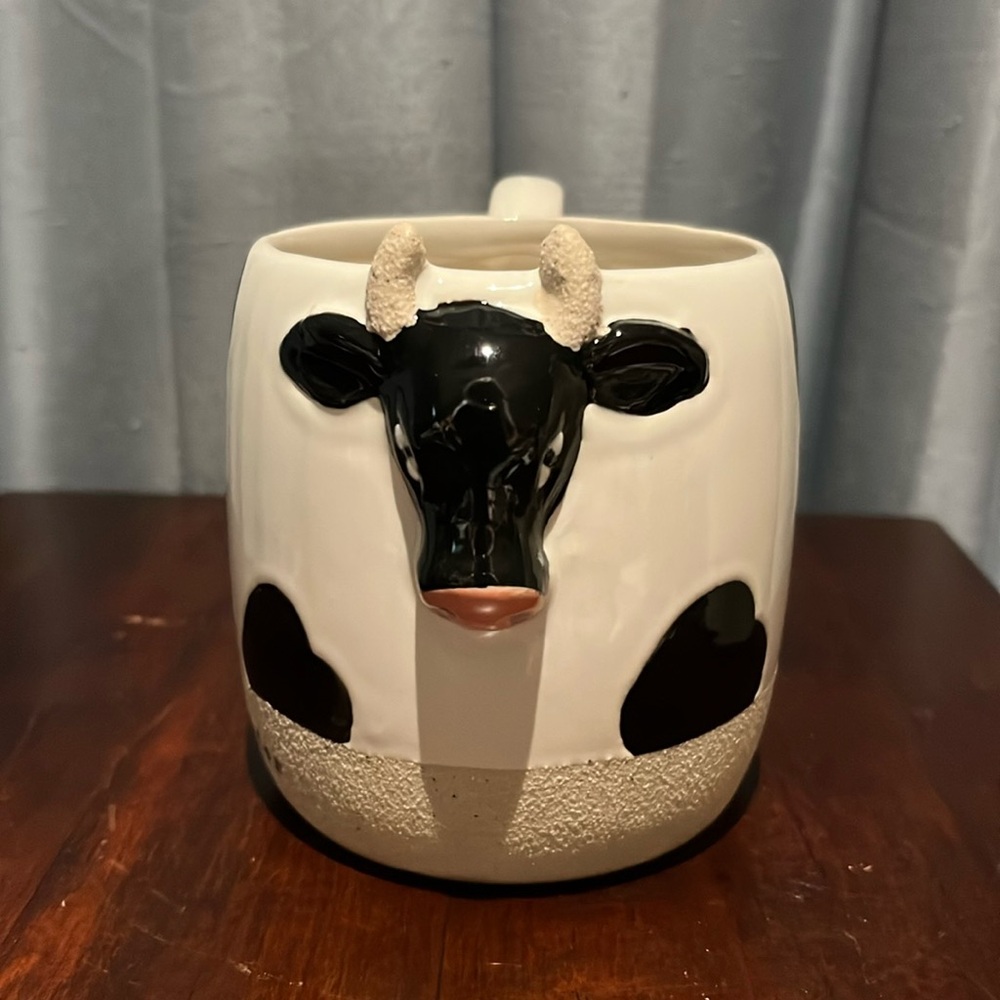 Not Today Heifer Figural Cow Mug by Magpie Stoneware New with original tag